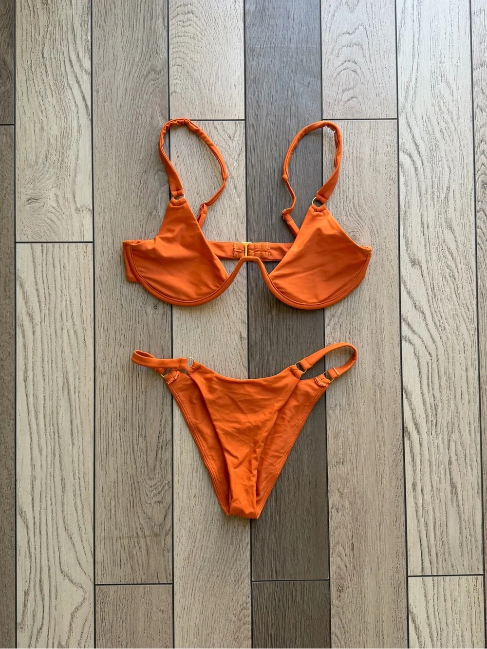 Camila Coelho Orange Underwire Bikini Set XS